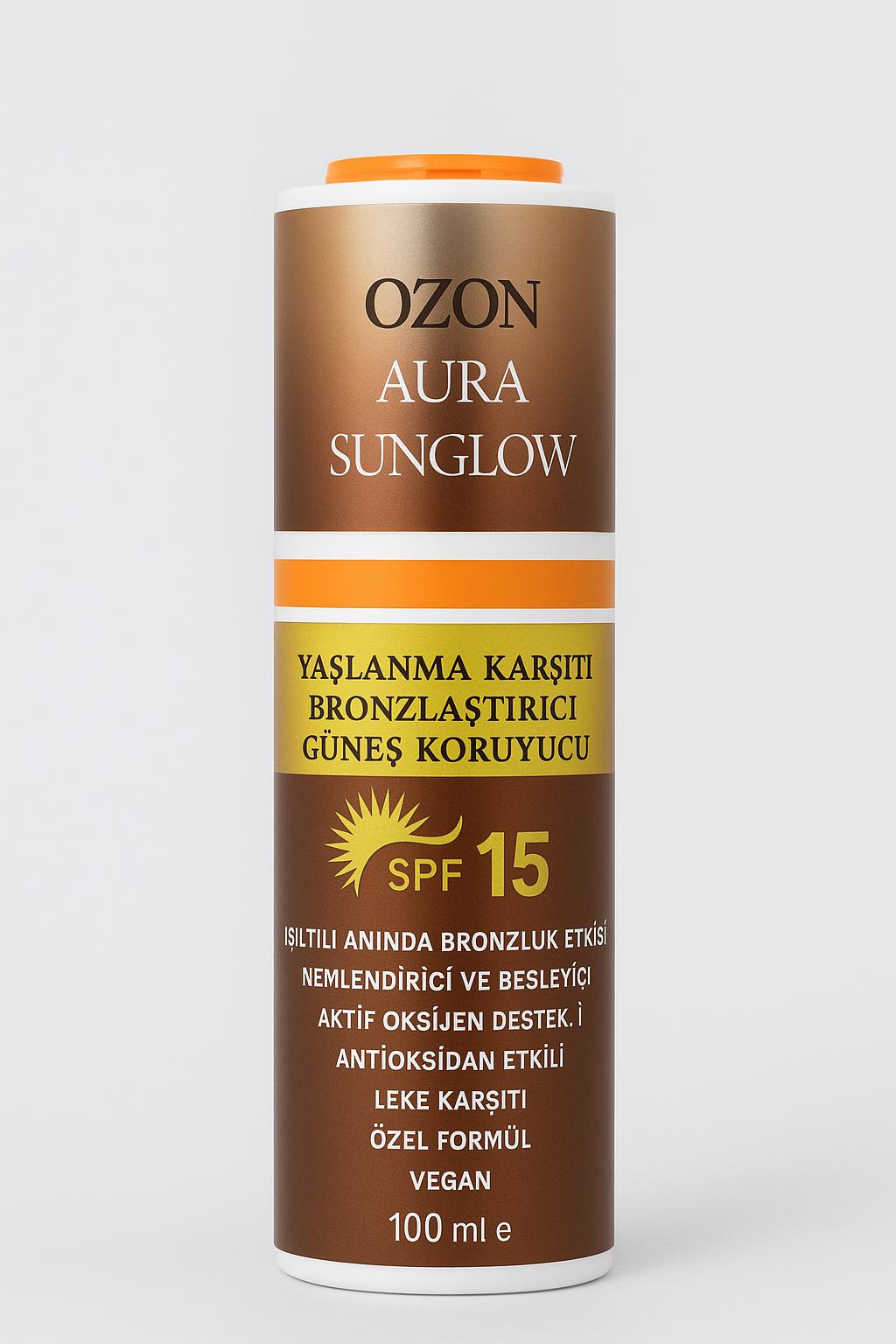 QZON Aura Sunglow SPF 15 – Bronzlaştırıcı Koruyucu 50ML