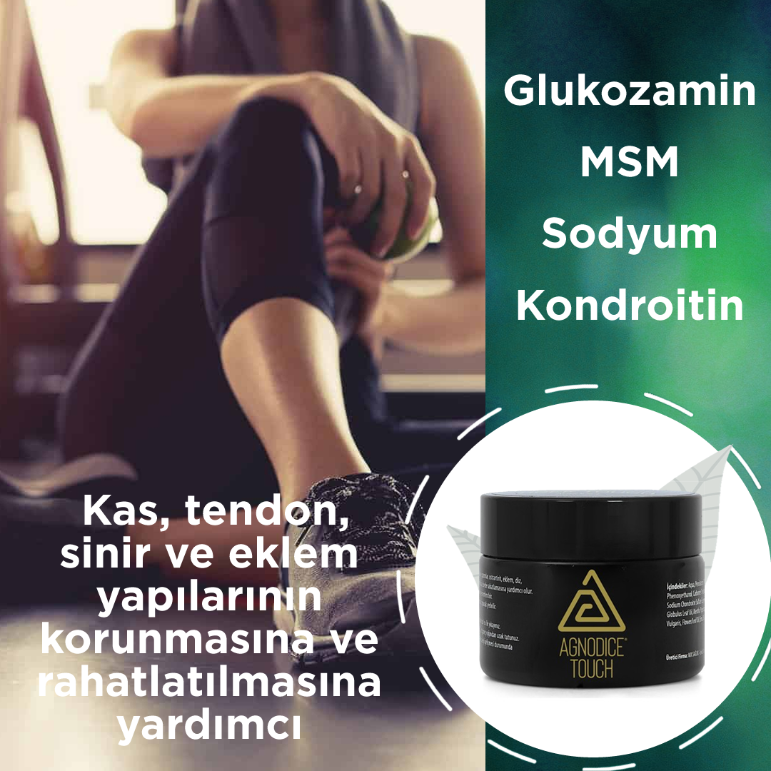 Agnodice Touch Sporcular İçin Bitkisel Topikal Hareket Kabiliyeti Destek Kremi - 150ml