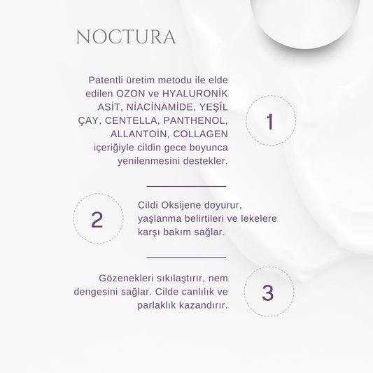 QZON Noctura Soyulan Oksijen Maskesi & Kolajen Destekli Siyah Nokta Karşıtı Gece Maskesi (100 ml)