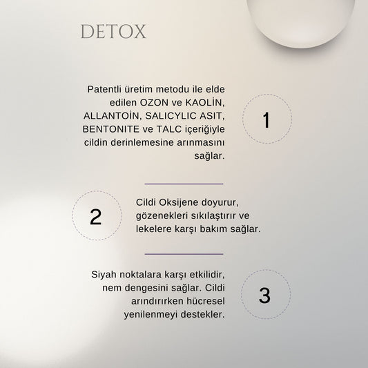 QZON Detox Arındırıcı Kil Maskesi – Siyah Nokta Karşıtı & Gözenek Sıkılaştırıcı Yüz Maskesi (75 ml)