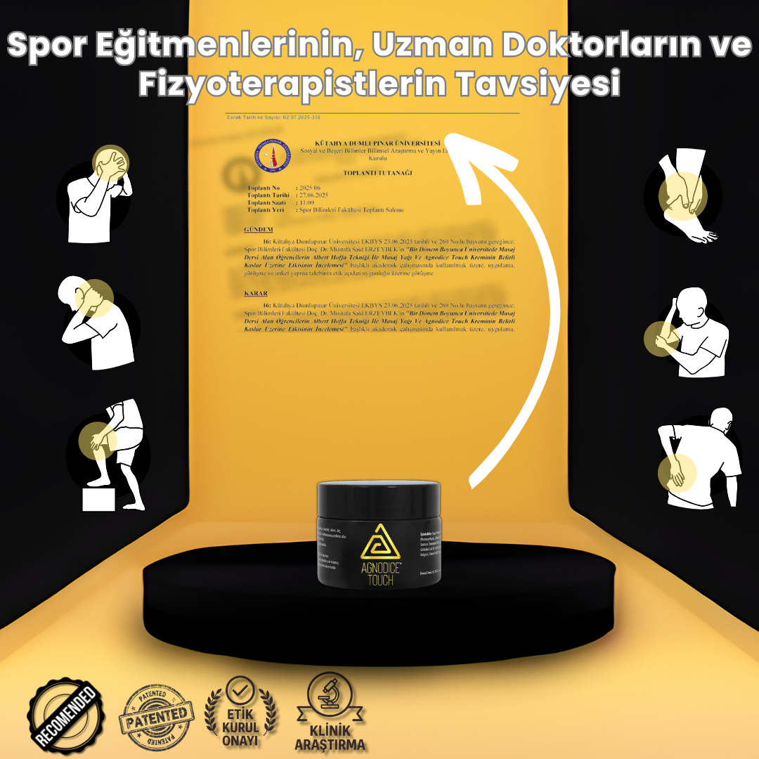 Agnodice Touch Outdoor Spor ve Motosiklet Sürücüleri İçin Kas Rahatlatıcı Bitkisel Krem - 20ml