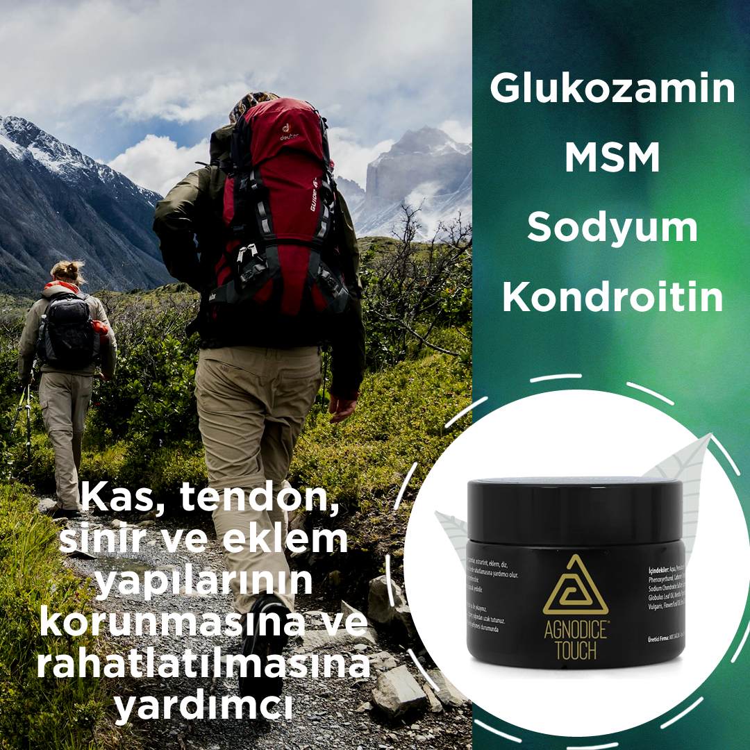 Agnodice Touch Outdoor Spor ve Motosiklet Sürücüleri İçin Kas Rahatlatıcı Bitkisel Krem - 20ml