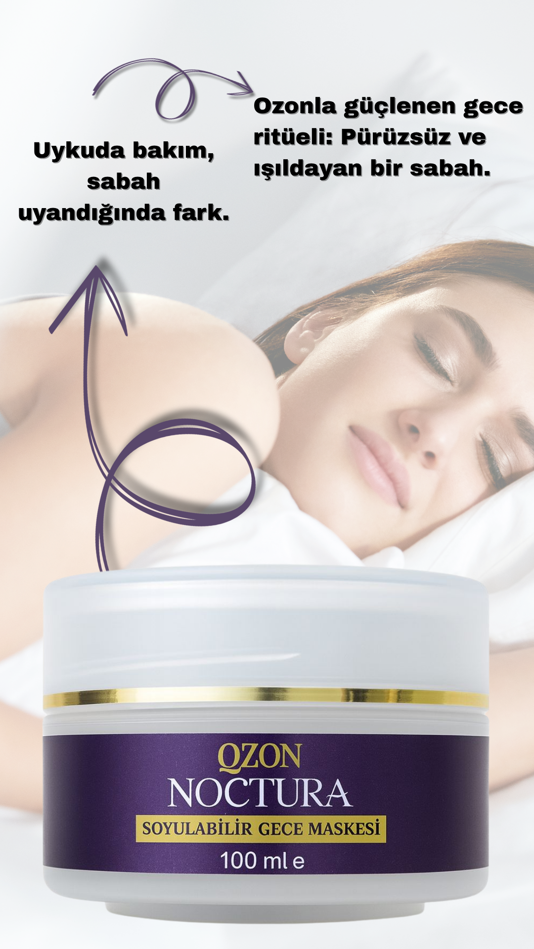 QZON Noctura – Soyulabilir Gece Maskesi 100ML