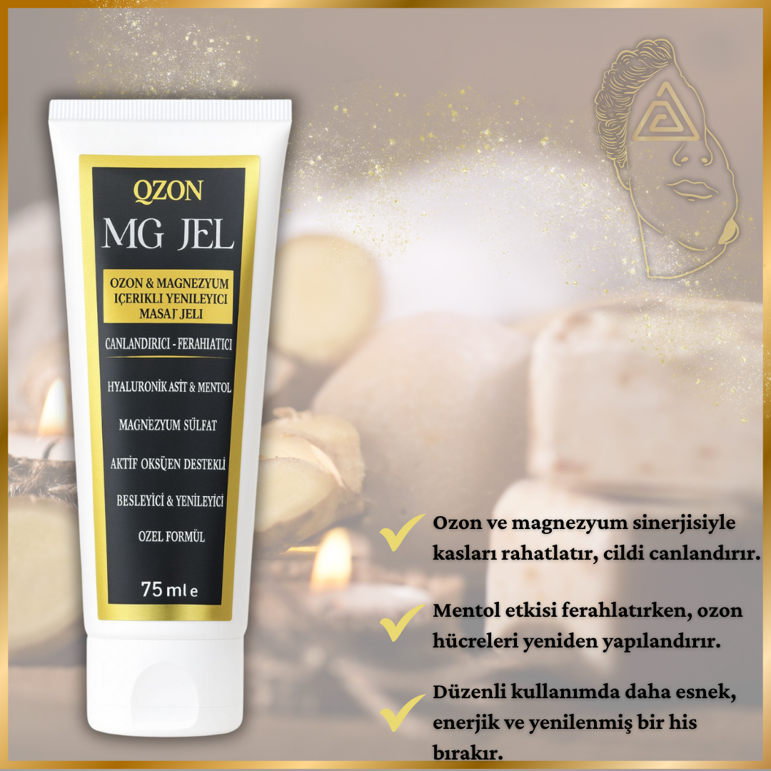 QZON MG Jel – Ozon & Magnezyumlu Yenileyici Masaj Jeli 100ML