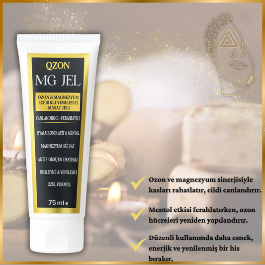 QZON MG Jel – Ozon & Magnezyumlu Yenileyici Masaj Jeli 100ML