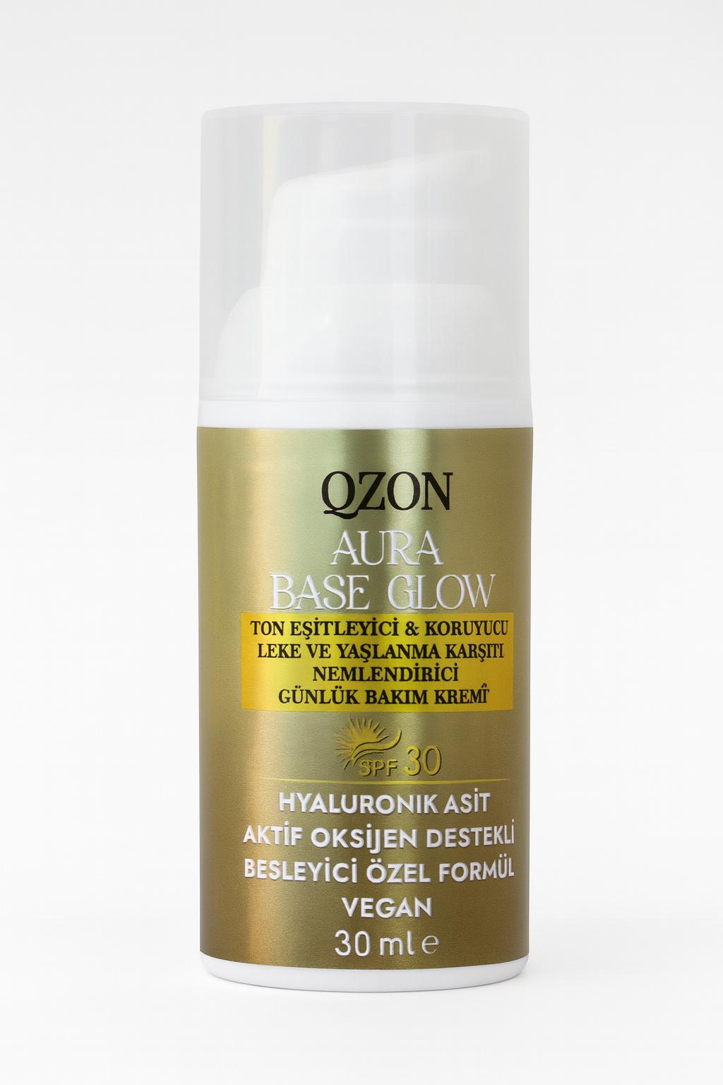 QZON Aura Base Glow SPF 30 – Ton Eşitleyici Günlük Krem 30ML