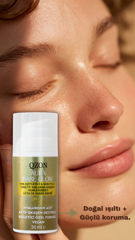 QZON Aura Base Glow SPF 30 – Ton Eşitleyici Günlük Krem 30ML