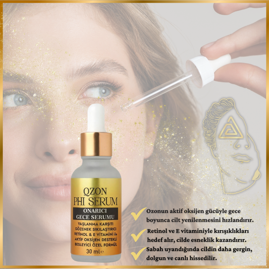 QZON Phi Serum – Onarıcı Gece Serumu 30ML