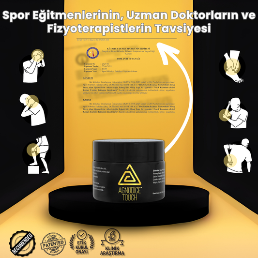 Agnodice Touch Sporcular İçin Bitkisel Topikal Hareket Kabiliyeti Destek Kremi - 150ml