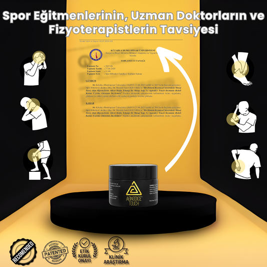 Agnodice Touch Yoga, Pilates ve Dans Sonrası Kas Rahatlatıcı Bitkisel Krem - 30ml